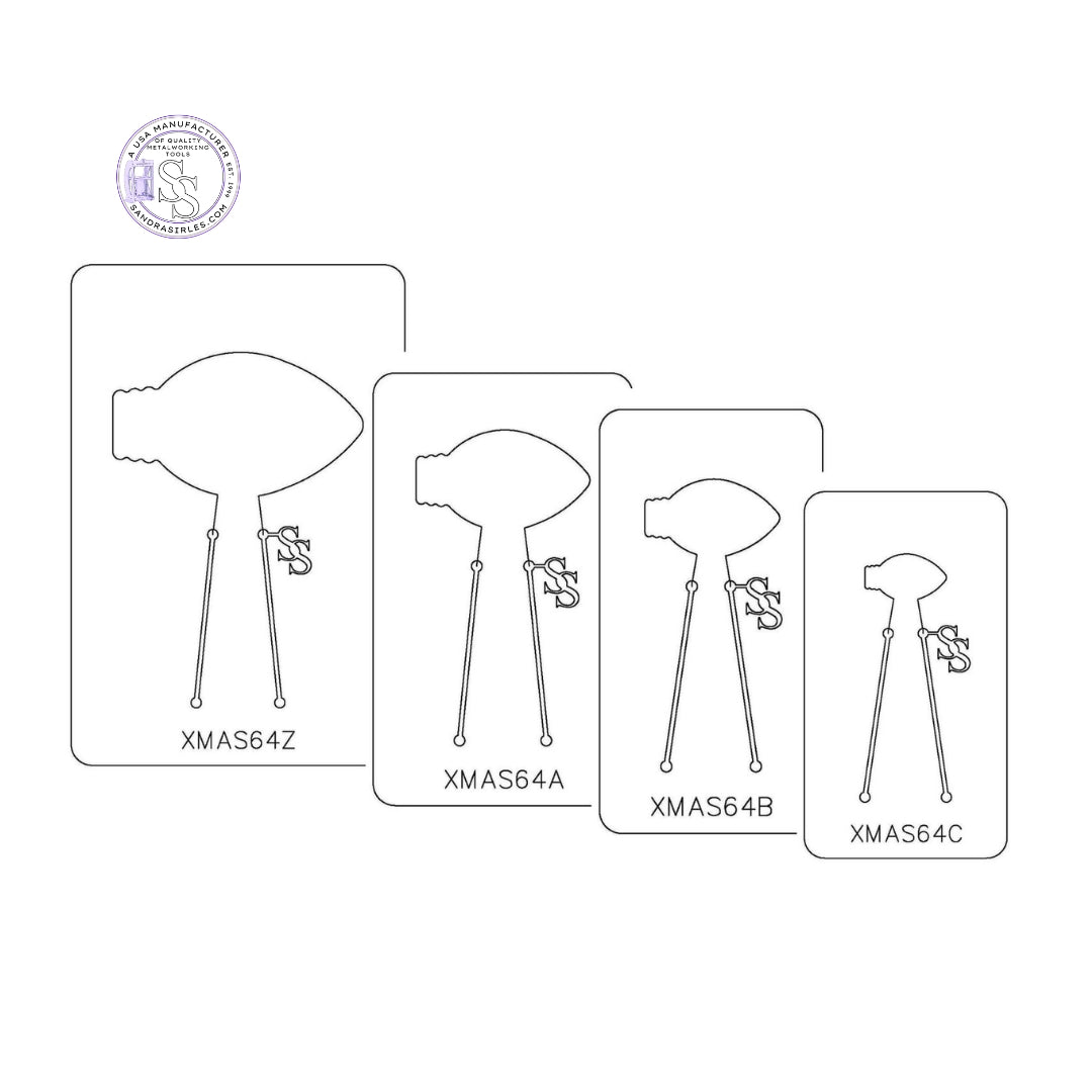 PANCAKE DIE XMAS64 CHRISTMAS BULB